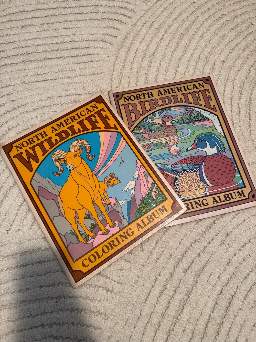 Vintage coloring books